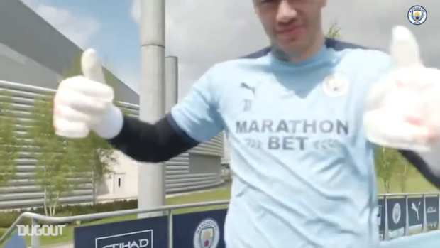 City return to training after being crowned champions